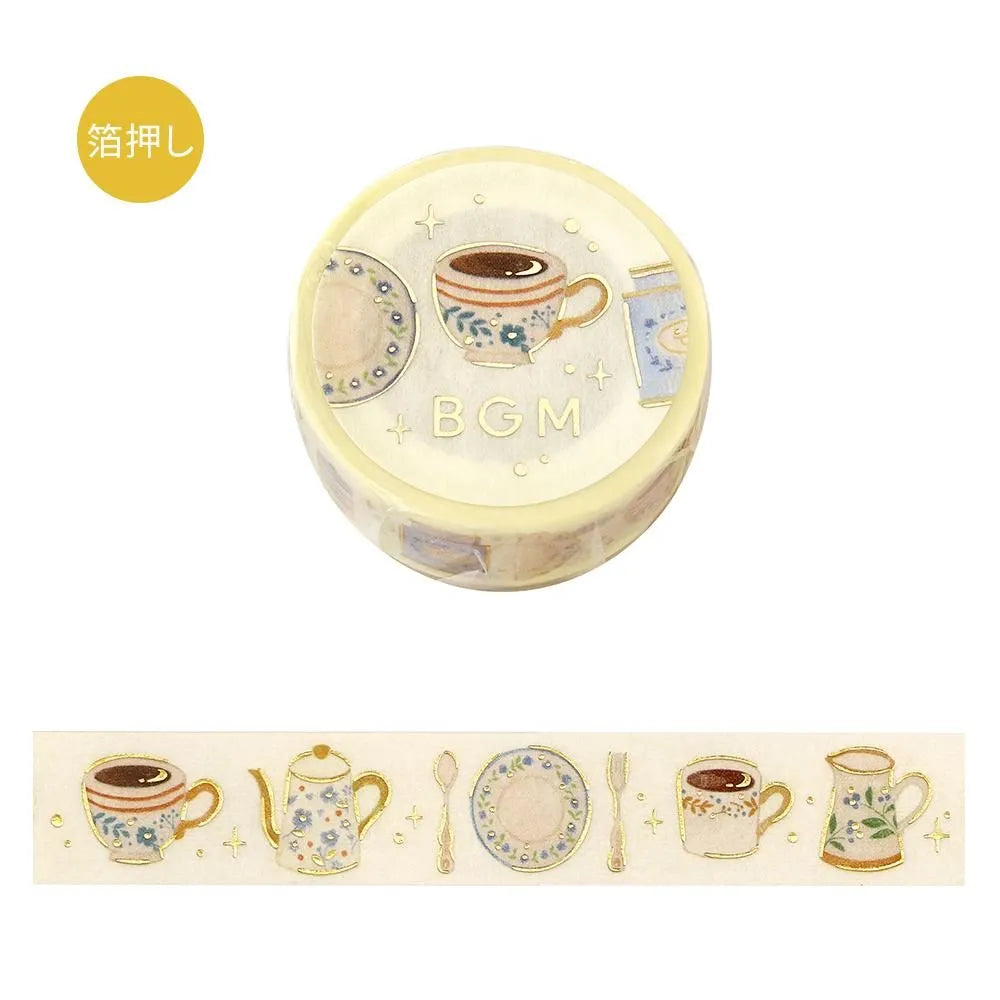 BGM Foil Washi Tape - Life Series - Afternoon Tea Set