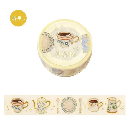 BGM Foil Washi Tape - Life Series - Afternoon Tea Set