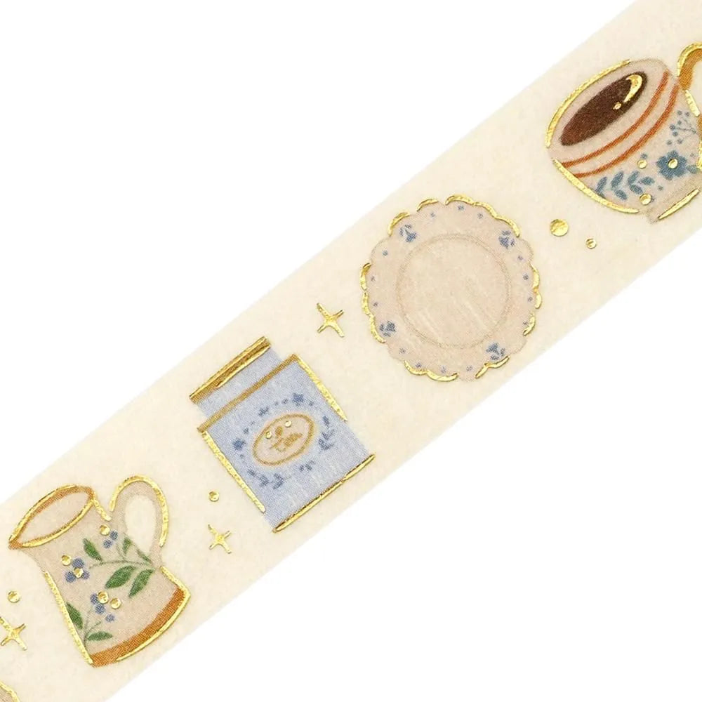 BGM Foil Washi Tape - Life Series - Afternoon Tea Set