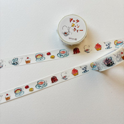 Spica Garden Washi Tape - muu-chan Series - Afternoon Tea