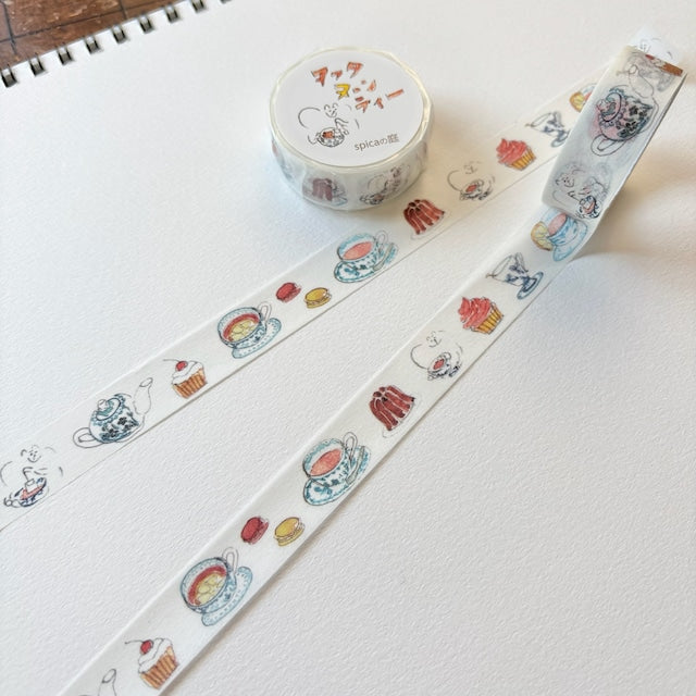 Spica Garden Washi Tape - muu-chan Series - Afternoon Tea