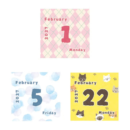 Furukawashiko 2027 Mini Calendar in a Box: All-Over Print