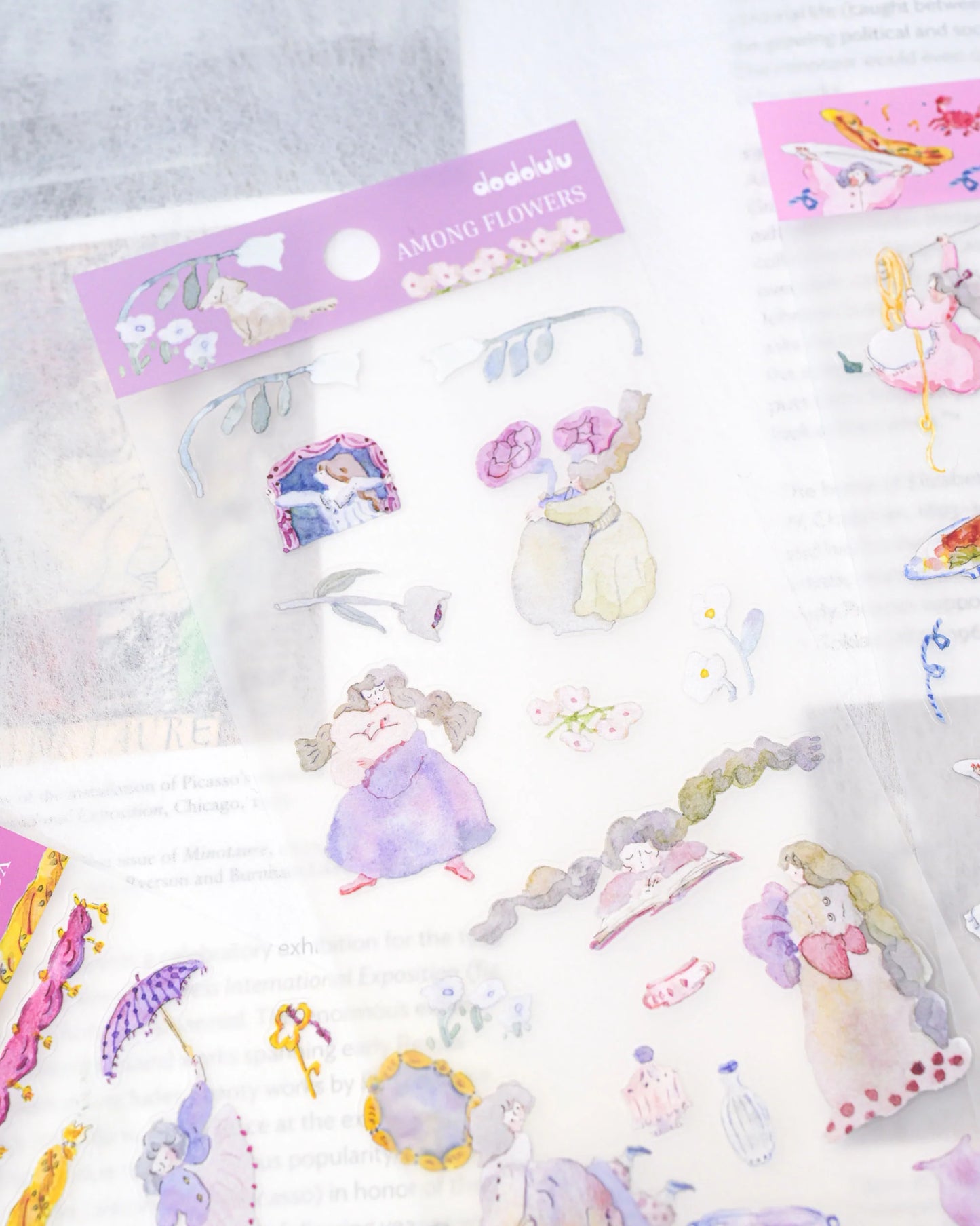dodolulu - Matte Sticker Sheet - Among Flowers