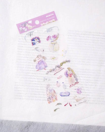 dodolulu - Matte Sticker Sheet - Among Flowers