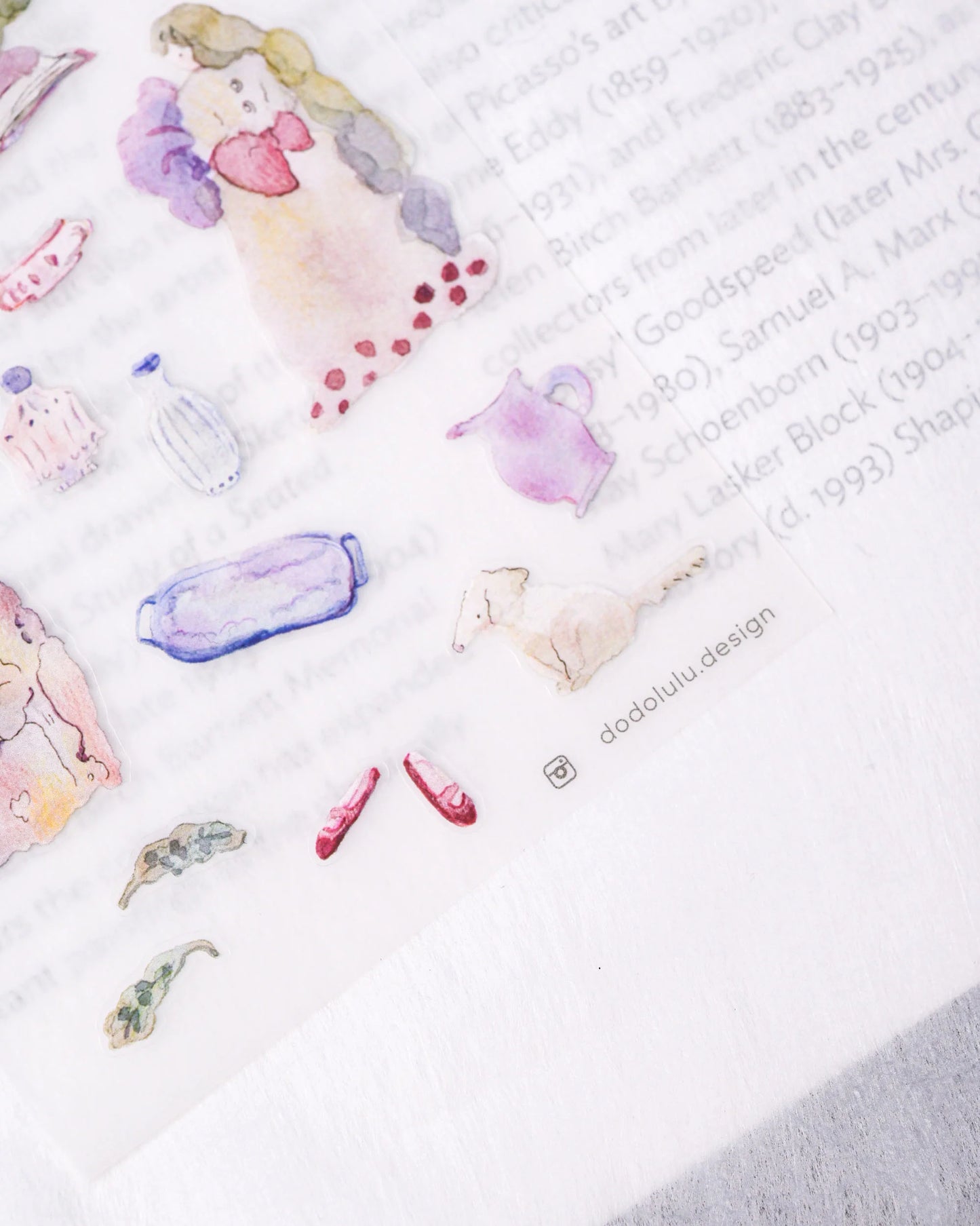 dodolulu - Matte Sticker Sheet - Among Flowers