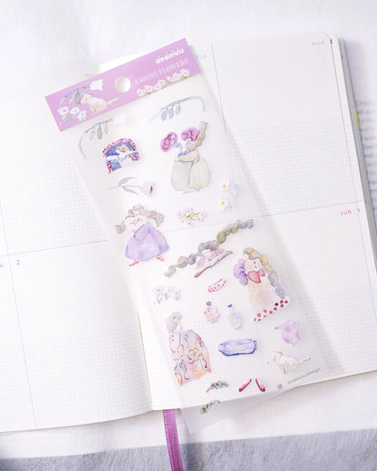 dodolulu - Matte Sticker Sheet - Among Flowers