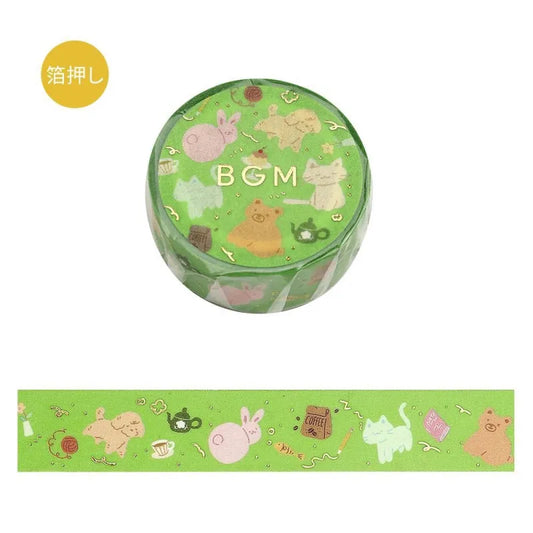 BGM Foil Stamp Washi Tape - Life Series - Animal Carnival