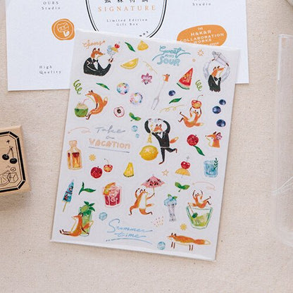 OURS x Hello Studio - Sticker Sheet - Animals