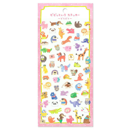 Mind Wave Vivid Color Sticker Sheet - Animal