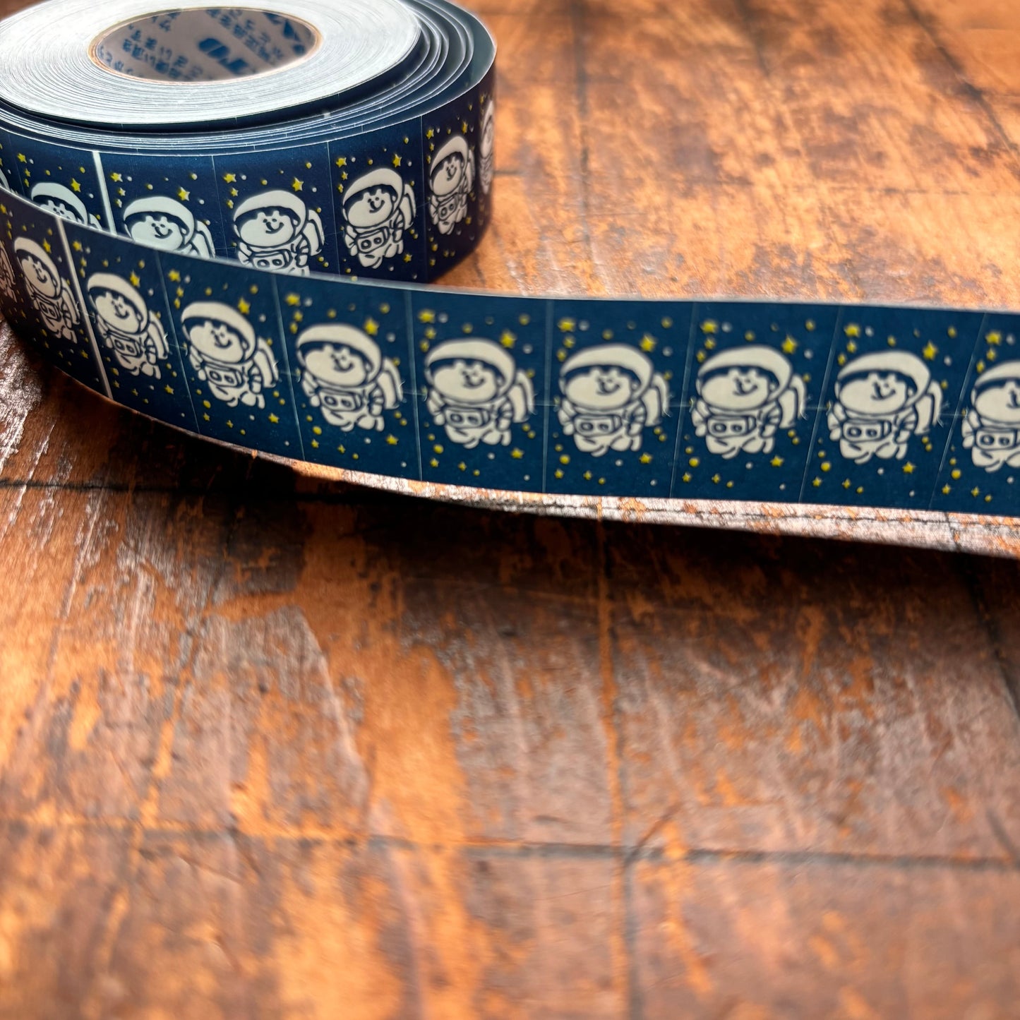 Spica Garden Label Sticker Roll - muu-chan Series - Astronaut