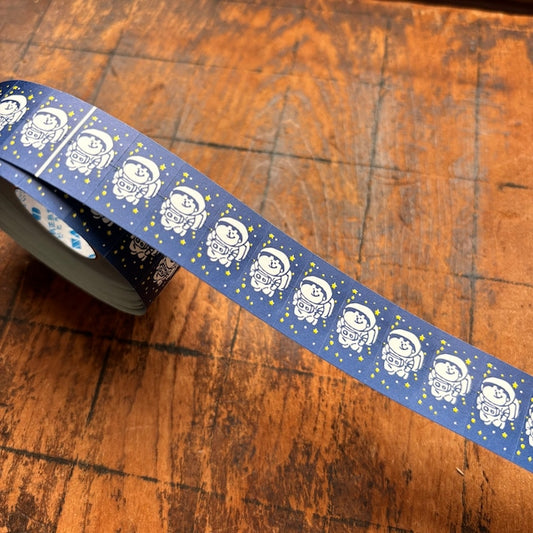 Spica Garden Label Sticker Roll - muu-chan Series - Astronaut