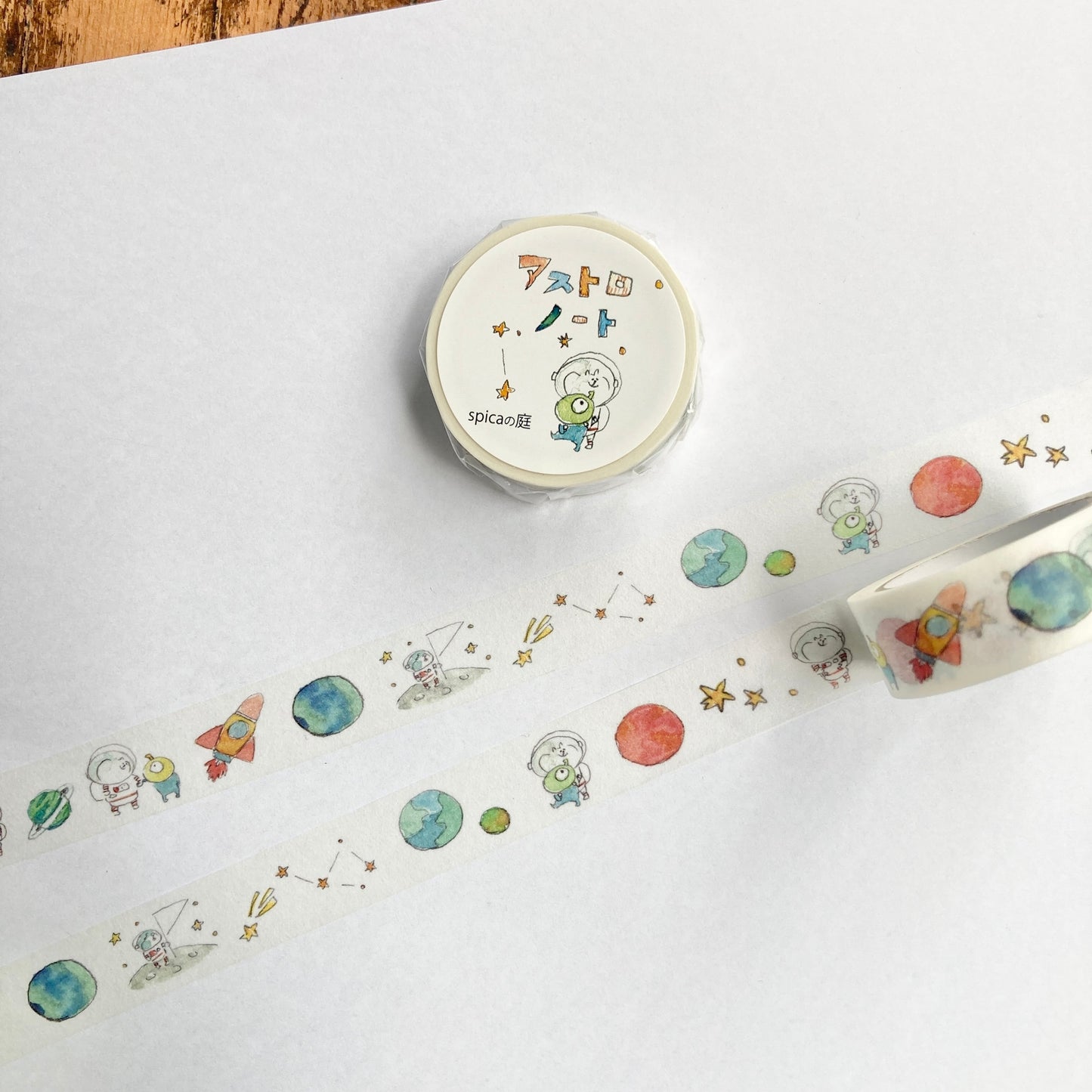 Spica Garden Washi Tape - muu-chan Series - Astronaut