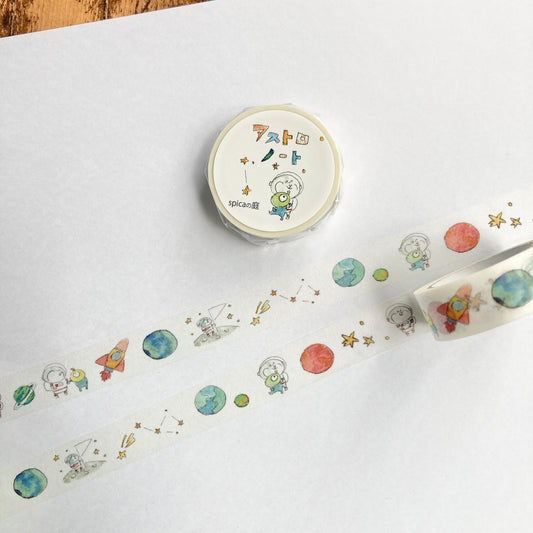 Spica Garden Washi Tape - muu-chan Series - Astronaut