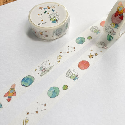 Spica Garden Washi Tape - muu-chan Series - Astronaut