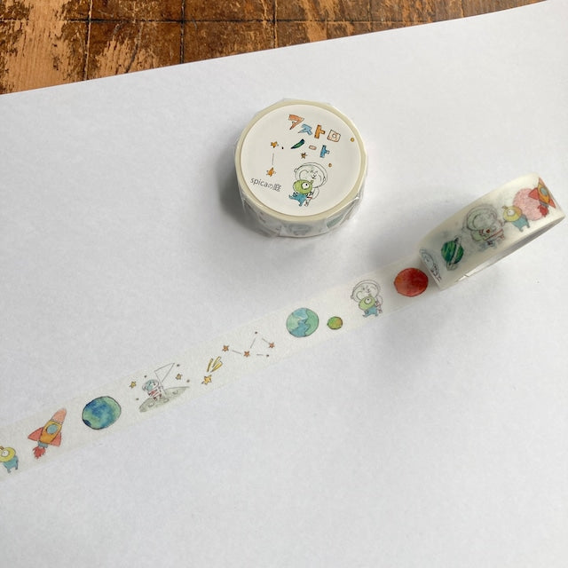 Spica Garden Washi Tape - muu-chan Series - Astronaut