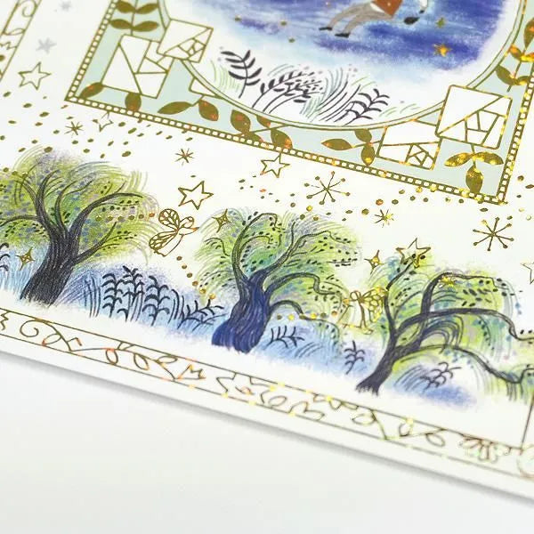 Shinzi Katoh Sparkling Postcard - Walking Through Literature Series - A Summer Night's Dream