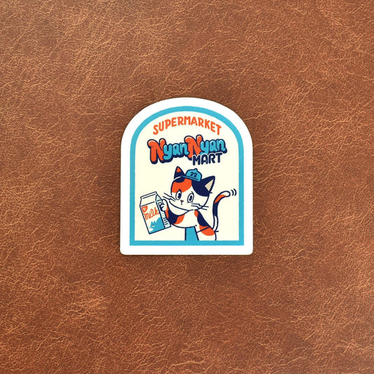 Papier Platz x ob1toy - Die-Cut Sticker - NyanNyan MART - At Work
