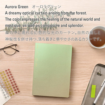 Stalogy 365 Days Notebook - 2026 Limited Edition - A5, Grid, Aurora Green