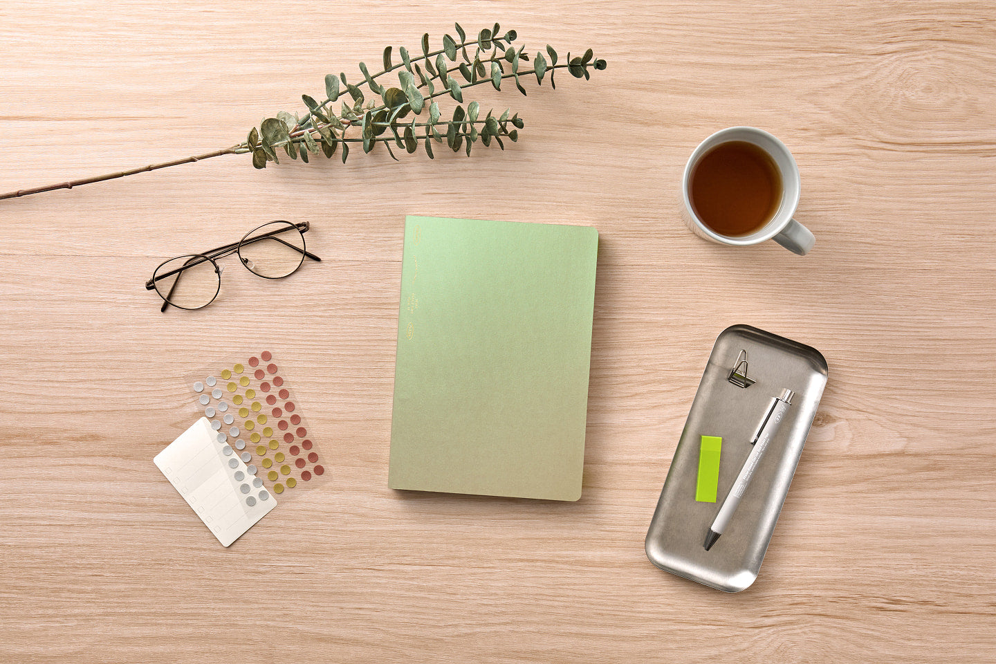 Stalogy 365 Days Notebook - 2026 Limited Edition - A5, Grid, Aurora Green