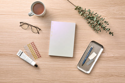 Stalogy 365 Days Notebook - 2026 Limited Edition - A5, Grid, Aurora White