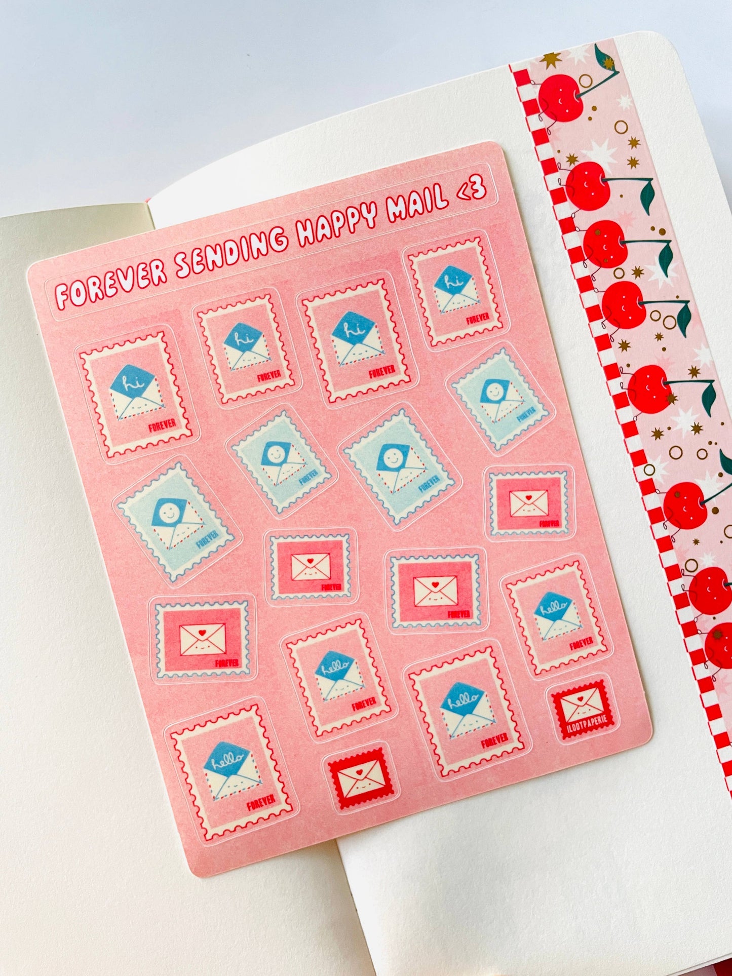 ILOOTPAPERIE - Vinyl Sticker Sheet - Forever Sending Happy Mail