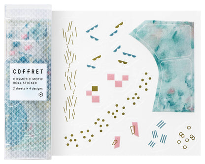 King Jim Coffret Roll Stickers - Peacock Green