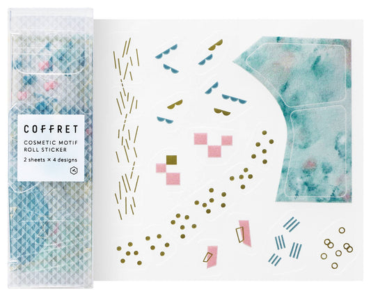 King Jim Coffret Roll Stickers - Peacock Green