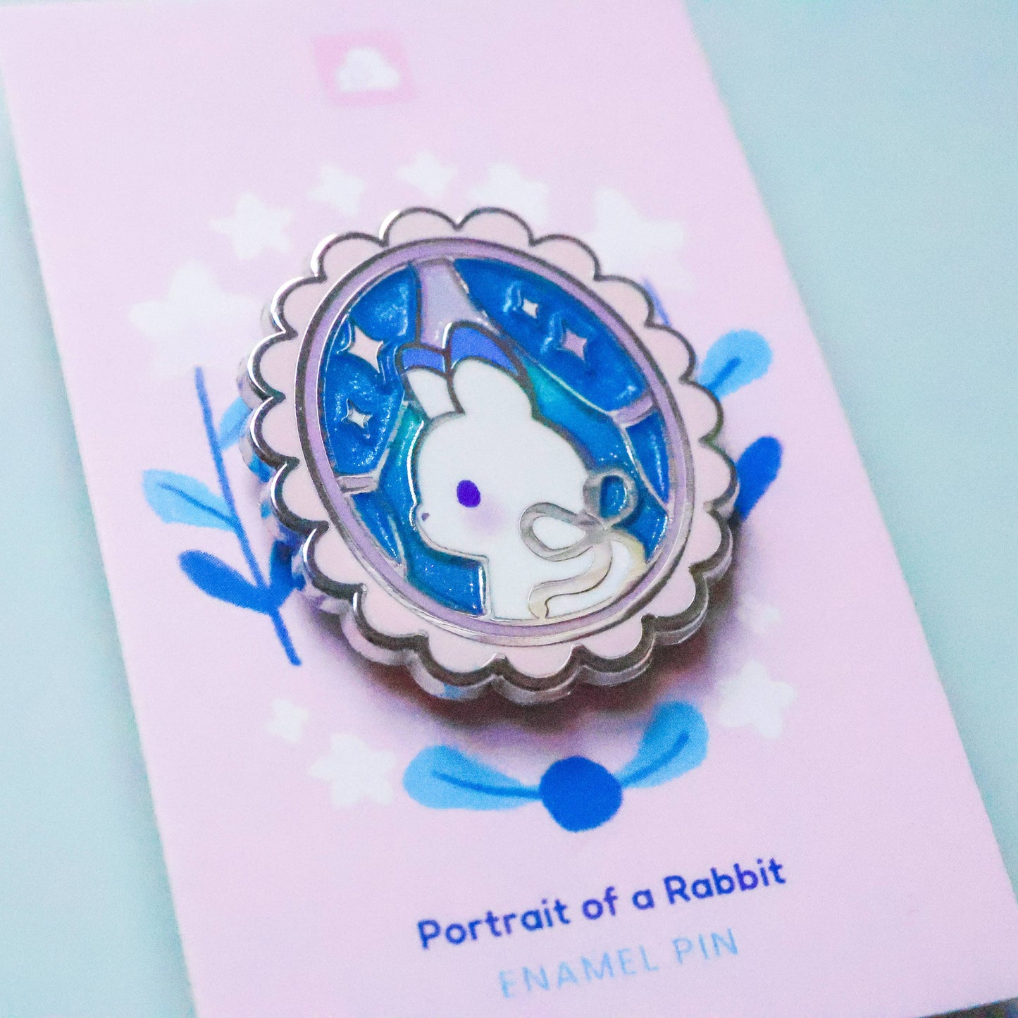 Thousand Skies - Enamel Pin - Portrait of a Rabbit