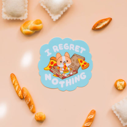 Thousand Skies - Vinyl Sticker - Friendly Corgi I Regret Nothing