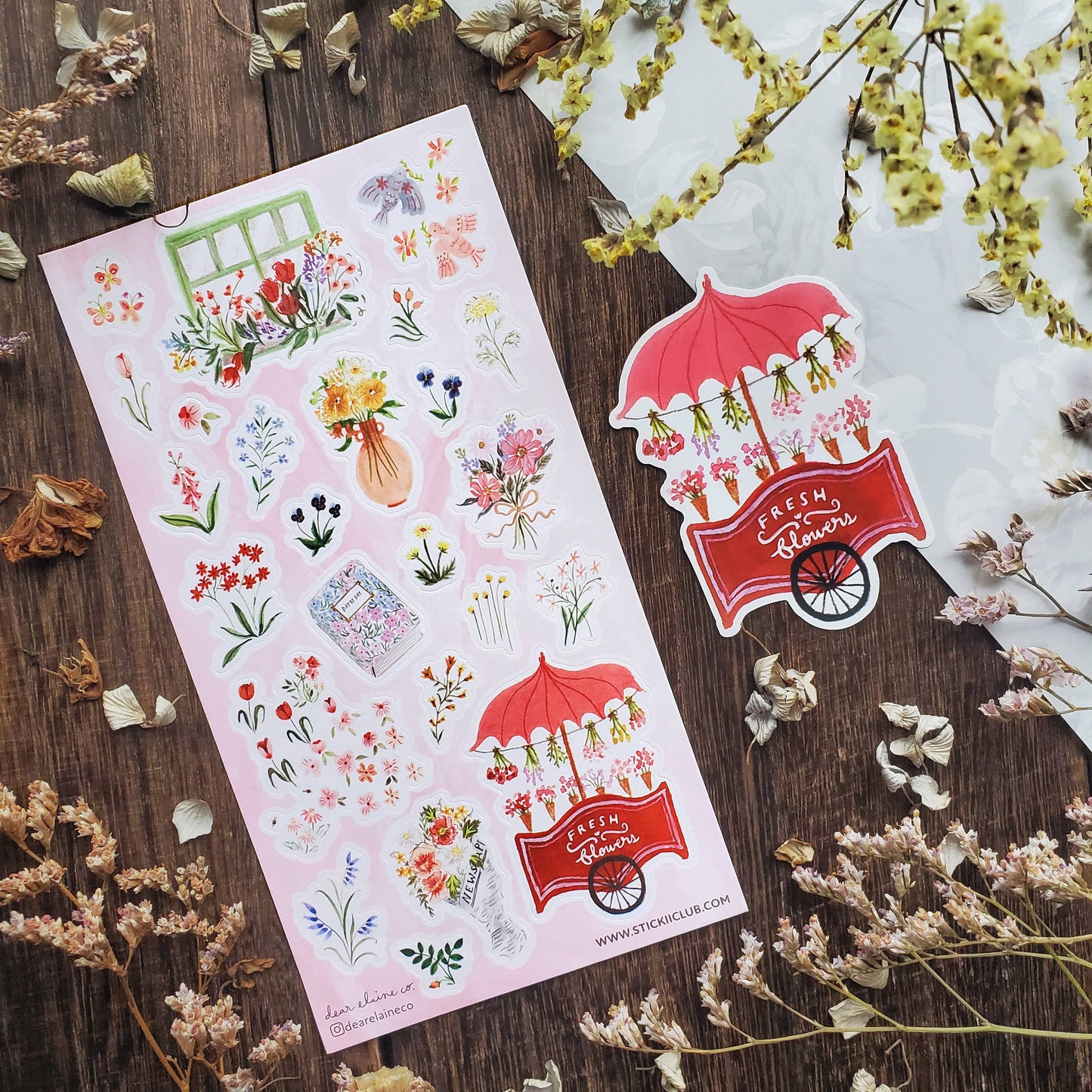 STICKII - Sticker Sheet - Fresh Flowers