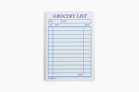 Marigold Press - Guest Check Grocery List Notepad