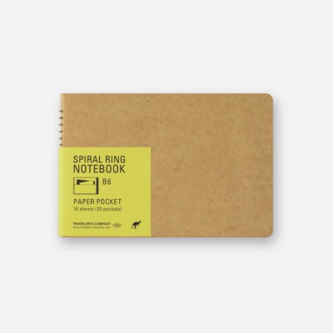 TRC Spiral Ring Notebook - B6, Paper Pocket
