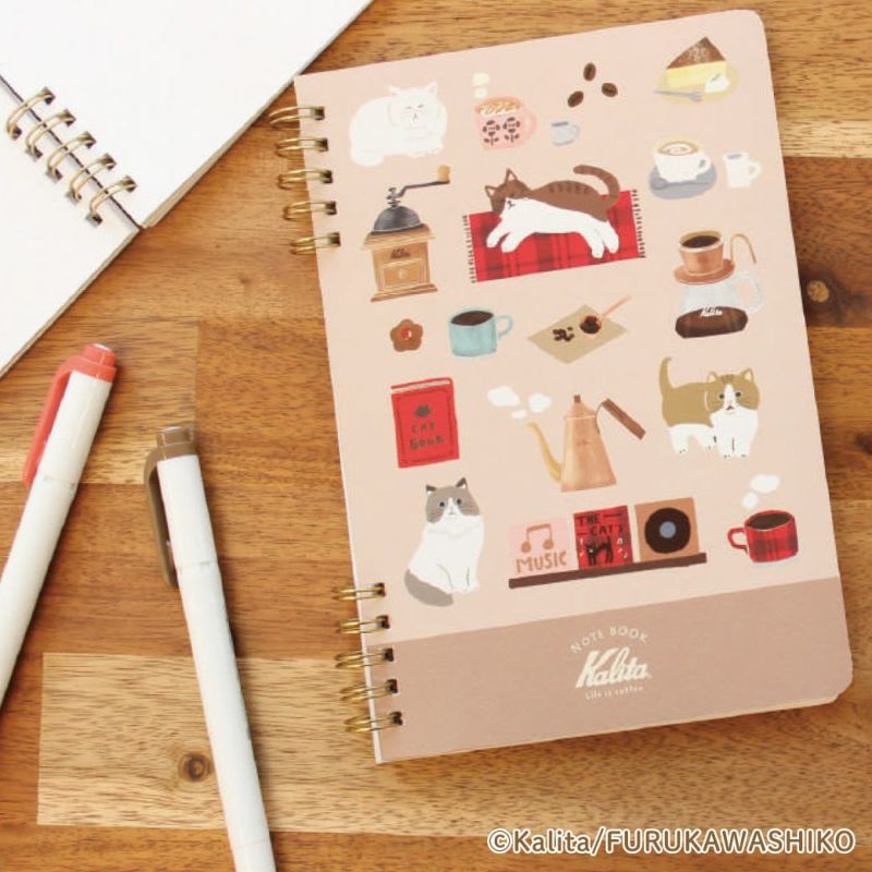 Furukawashiko x Kalita - Life is Coffee Series - B6 Ring Notebook B