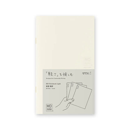MD Notebook Light - B6 Slim, Lined (Set of 3)