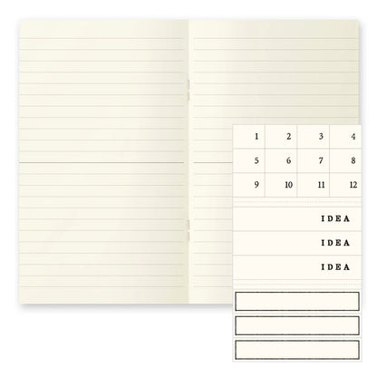 MD Notebook Light - B6 Slim, Lined (Set of 3)