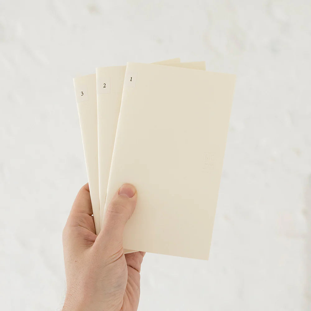 MD Notebook Light - B6 Slim, Lined (Set of 3)