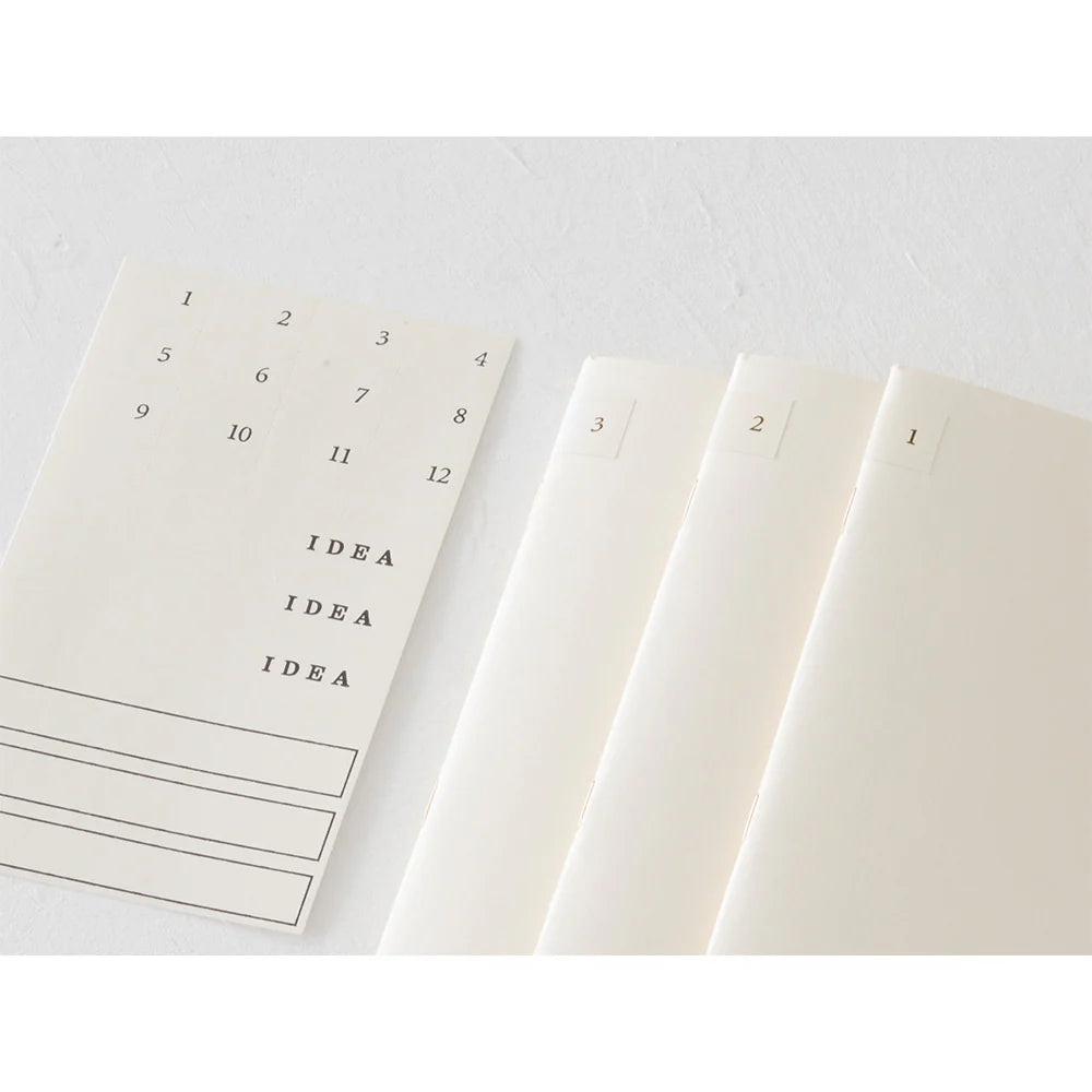 MD Notebook Light - B6 Slim, Lined (Set of 3)