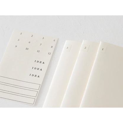 MD Notebook Light - B6 Slim, Lined (Set of 3)