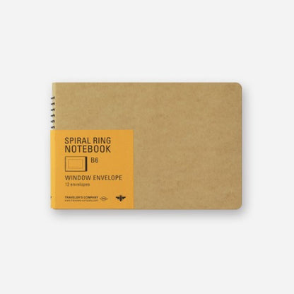 TRC Spiral Ring Notebook - B6, Window Envelope