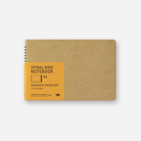 TRC Spiral Ring Notebook - B6, Window Envelope