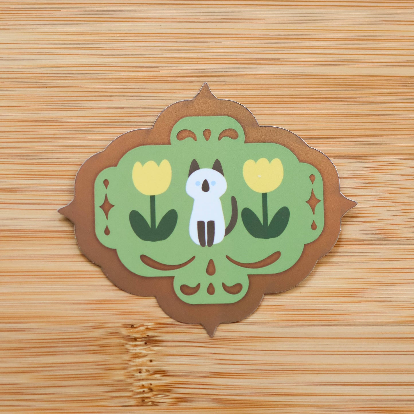 Thousand Skies - Holographic Vinyl Sticker - Yellow Tulips