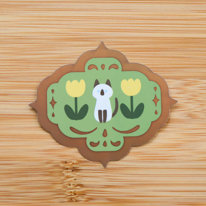 Thousand Skies - Holographic Vinyl Sticker - Yellow Tulips