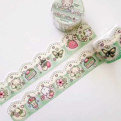 Atelier by Jo - Die-Cut Washi Tape - Matcha Strawberry