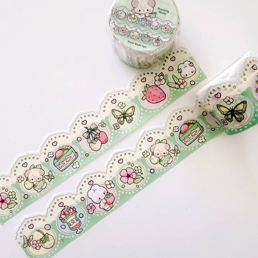 Atelier by Jo - Die-Cut Washi Tape - Matcha Strawberry