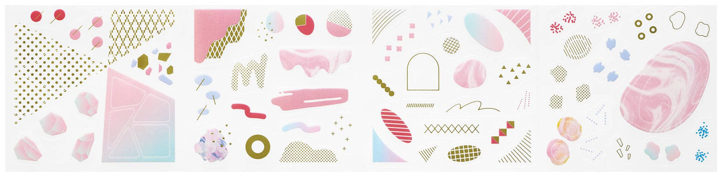 King Jim Coffret Roll Stickers - Lilac Pink