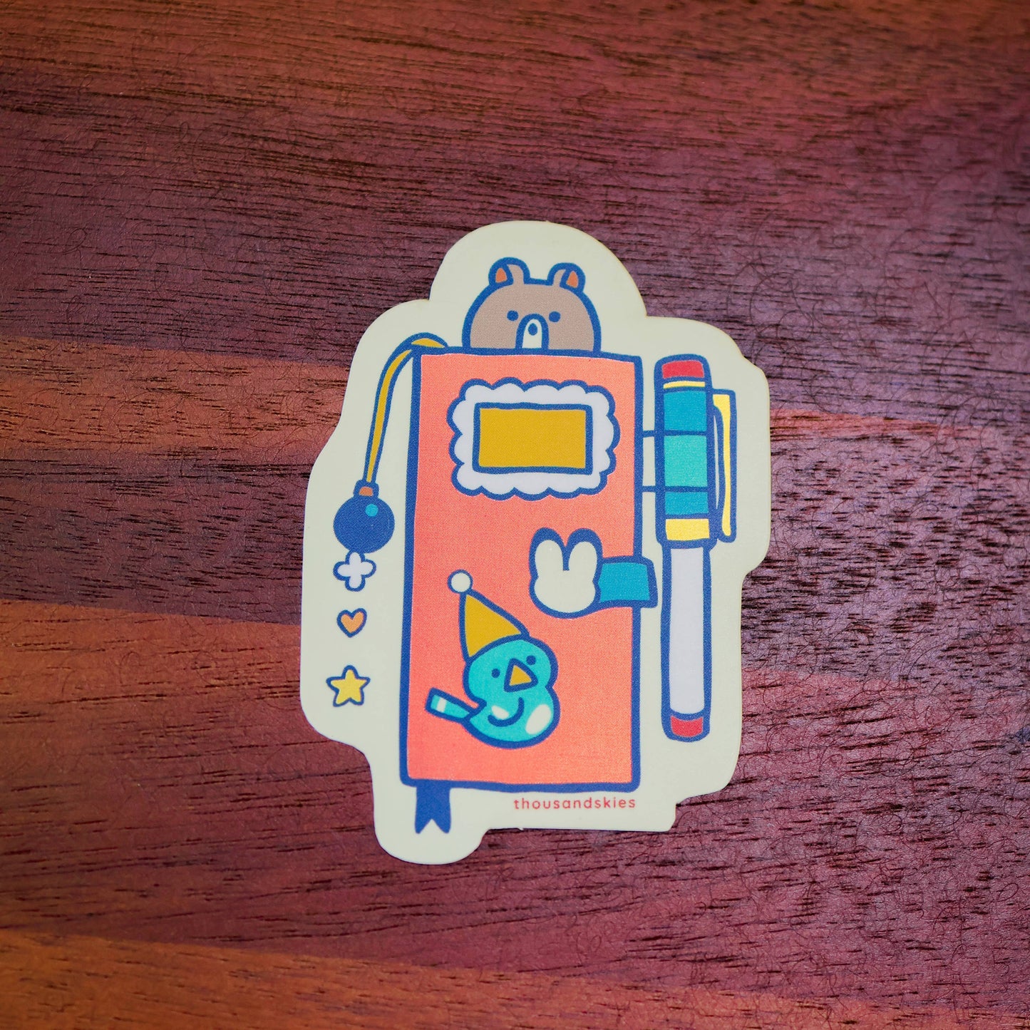 Thousand Skies - Holographic Vinyl Sticker - Weekly Journal