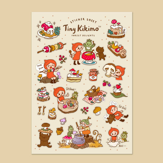 Tiny Kikimo - Sticker Sheet - Forest Delights
