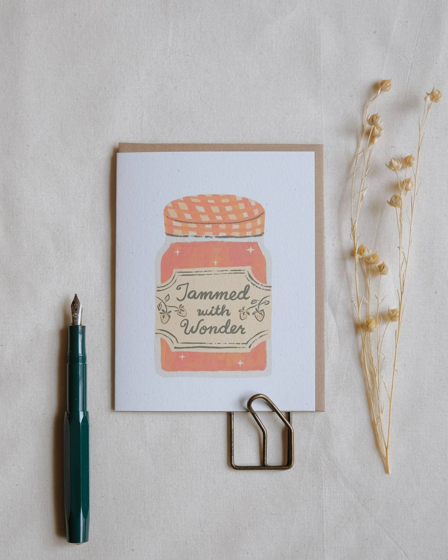 Justine Gilbuena - Greeting Card - Jammed with Wonder