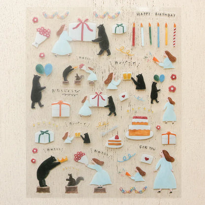 Cozyca x Necktie - Sticker Sheet - Birthday