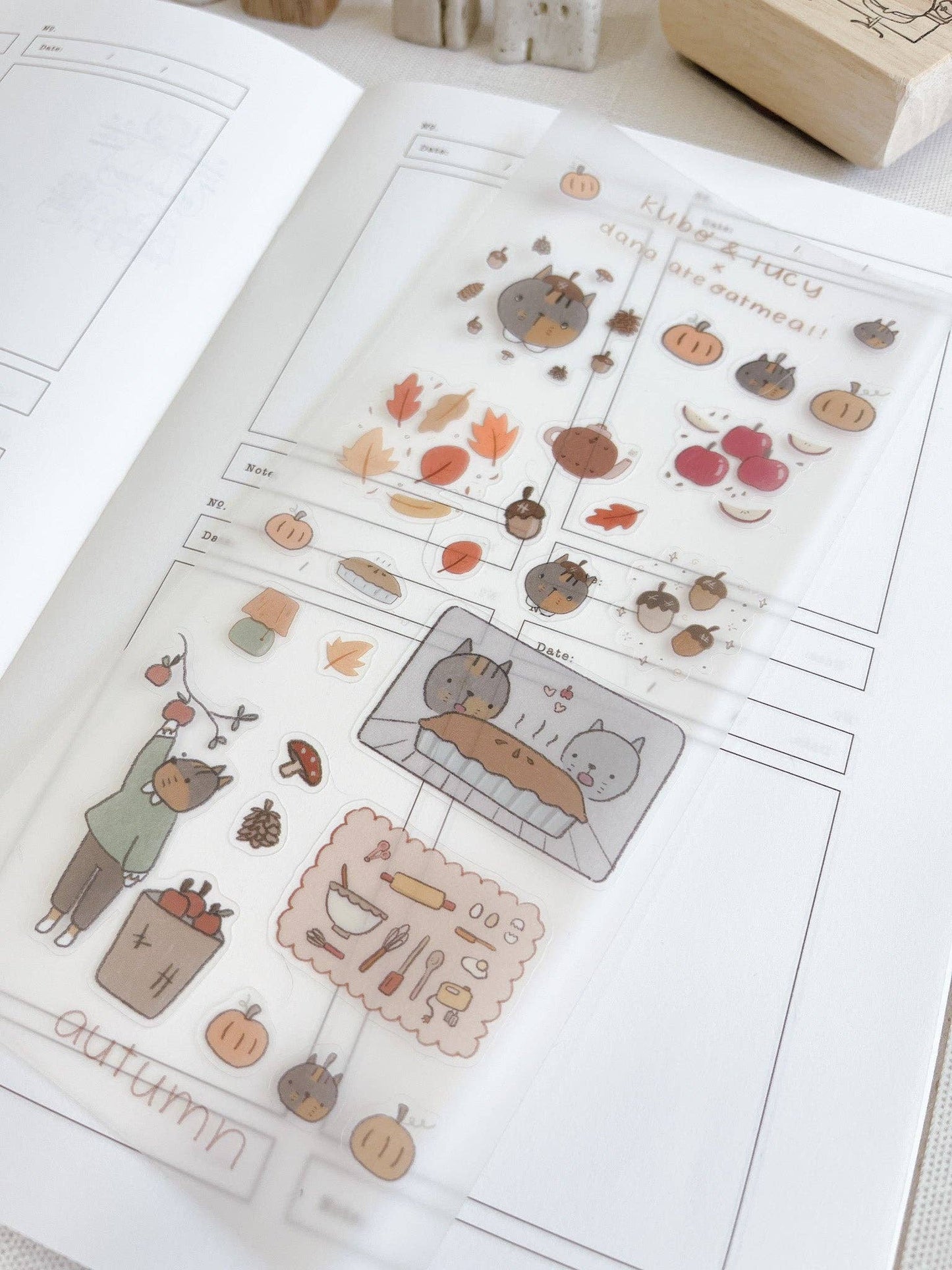 Kuboandlucy x Dana Ate Oatmeal - Four Seasons Sticker Sheet